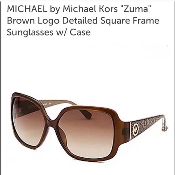 Michael Kors Zumba Brown Sunglasses w/ Case. NEW